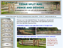 Tablet Screenshot of cedarsplitrails.com